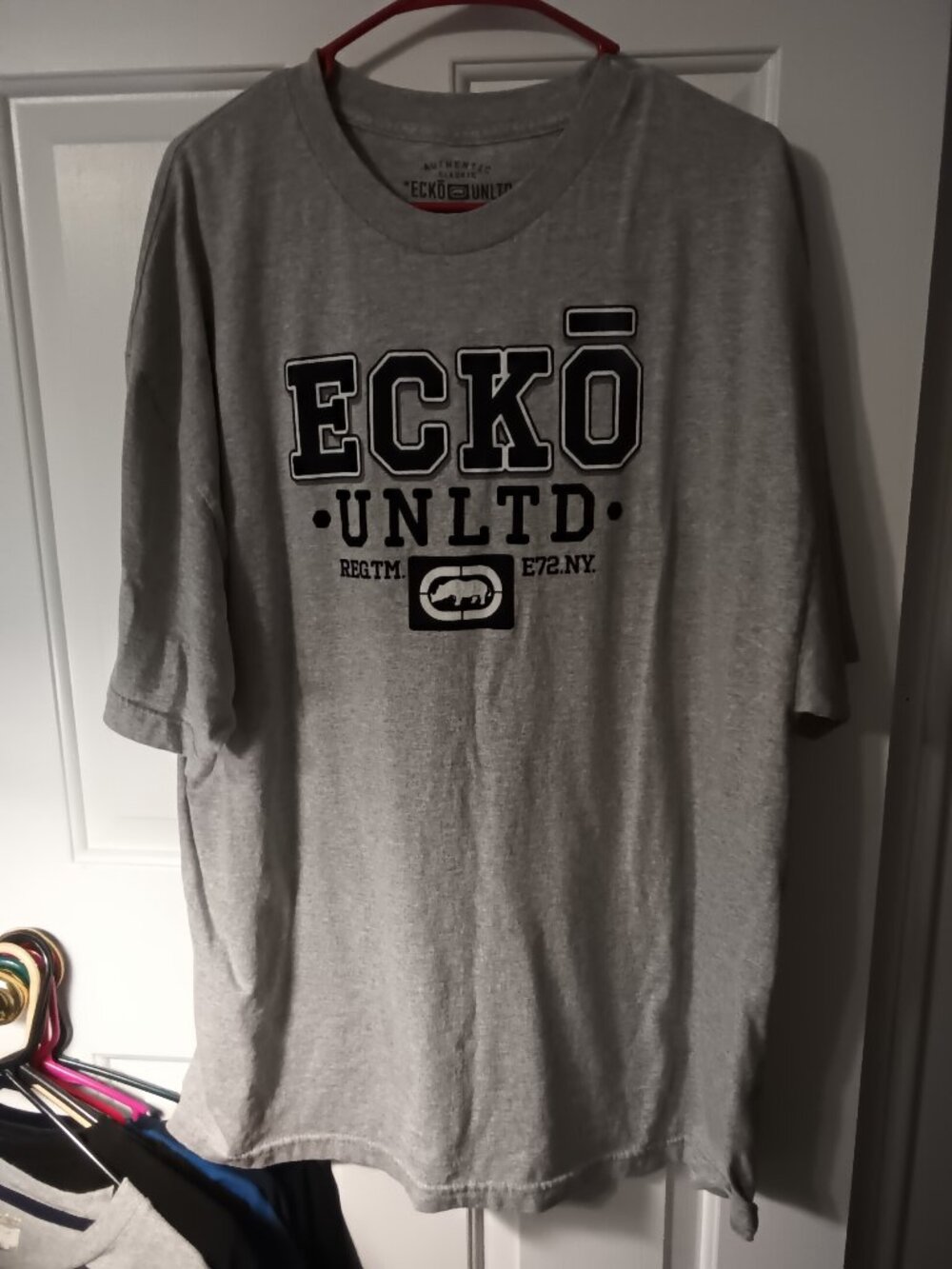 Ecko Unlimited Mens Gray Short Sleeve Graphic Tee